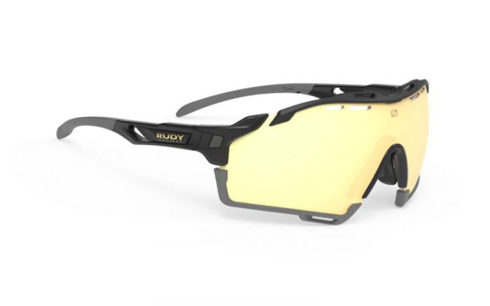 RUDY PROJECT CUTLINE BLACK-BLACK GREY BUMPERS/MULTILASER GOLD szemüveg