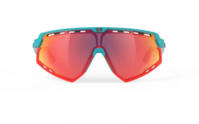RUDY PROJECT DEFENDER EMERALD WHITE-RED FLUO BUMPERS/MULTILASER RED szem�veg