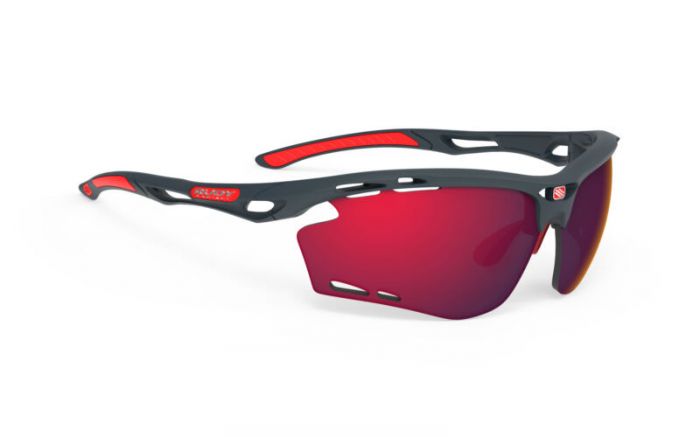 RUDY PROJECT PROPULSE CHARCOAL/MULTILASER RED szem�veg