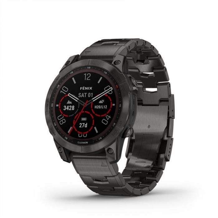 Garmin FENIX 7 (SD) SAPPHIRE SZ�RKE DLC F�M TIT�NIUM SZ�JJAL (SOLAR)