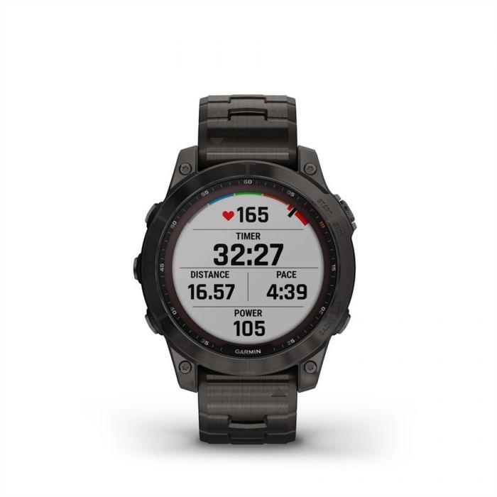 Garmin FENIX 7 (SD) SAPPHIRE SZ�RKE DLC F�M TIT�NIUM SZ�JJAL (SOLAR)