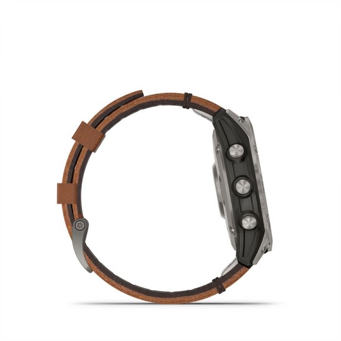 Garmin FENIX 7 (SD) SAPPHIRE TIT�NIUM GESZTENYABARNA B�R SZ�JJAL (SOLAR)