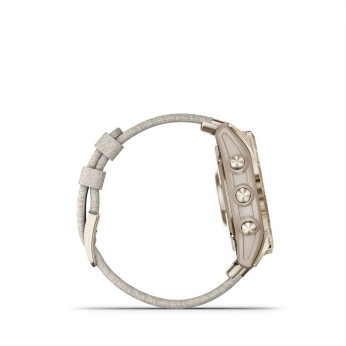 Garmin FENIX 7S (SD) SAPPHIRE KR�MARANY TIT�NIUM, KR�MSZ�N� FONOTT NYLON SZ�JJAL (SOLAR)	