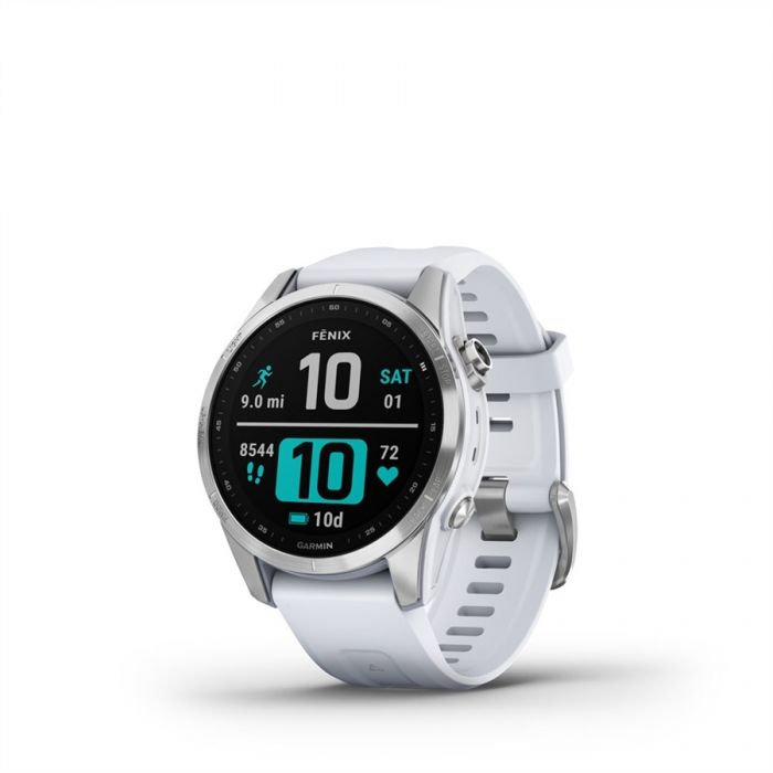Garmin FENIX 7S EZ�ST FEH�R SZ�N� SZILIKON SZ�JJAL