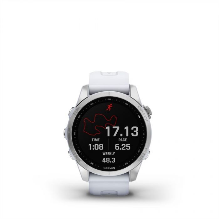 Garmin FENIX 7S EZ�ST FEH�R SZ�N� SZILIKON SZ�JJAL
