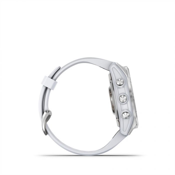 Garmin FENIX 7S EZ�ST FEH�R SZ�N� SZILIKON SZ�JJAL