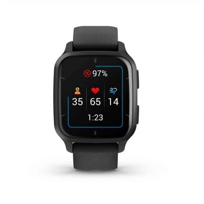 Garmin VENU SQ 2 MUSIC FEKETE, SZ�RKE KERETTEL
