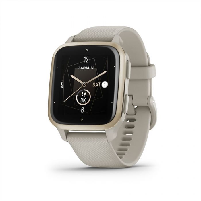 Garmin VENU SQ 2 MUSIC KÖZÉPSZÜRKE, KRÉMARANY KERETTEL