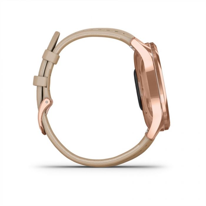 Garmin V�VOMOVE LUXE ROSE GOLD K� SZ�N� B�R SZ�JJAL, 18K ARANY CSATTAL