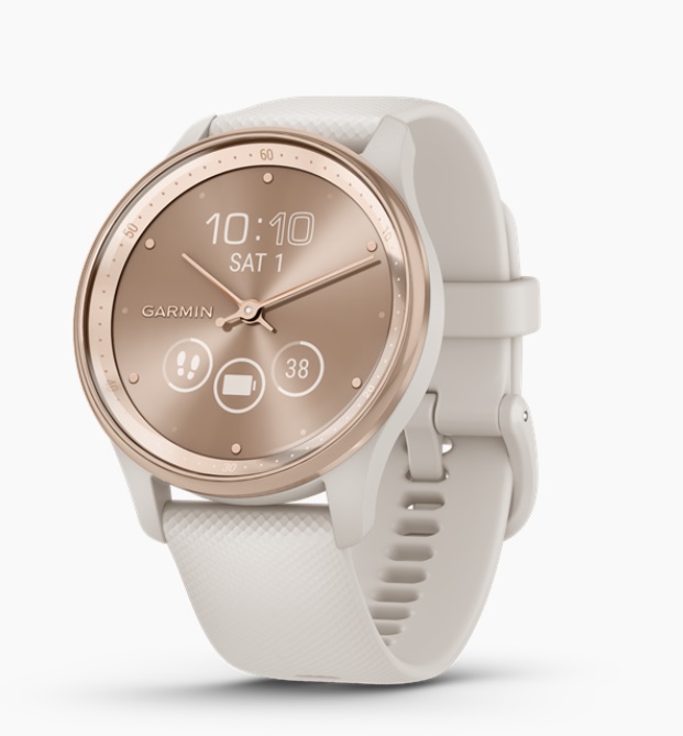 Garmin VÍVOMOVE TREND ARANY KRÉMFEHÉR SZILIKON SZÍJJAL